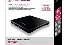 Ультратонкий портативный DVD-привод от Transcend